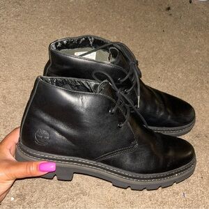 Timberland Black Chukka Boots with Minimalist Design